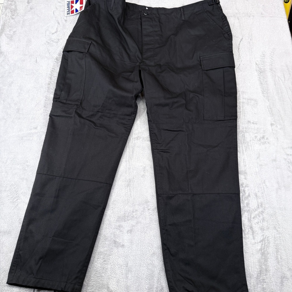 Propper‎ Tactical Cargo Pants Men XX-Large Regular Blk BDU Cotton Blend Workwear